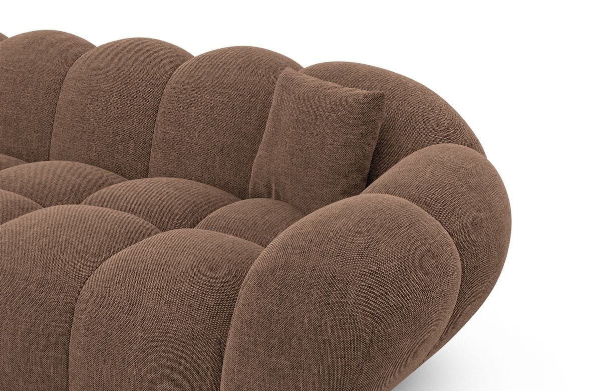 Ecksofa Maleron L Form Braun