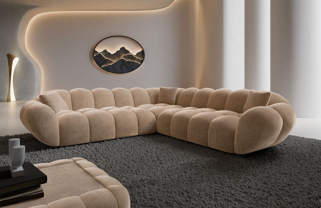Stoff Ecksofa Maleron L-Form