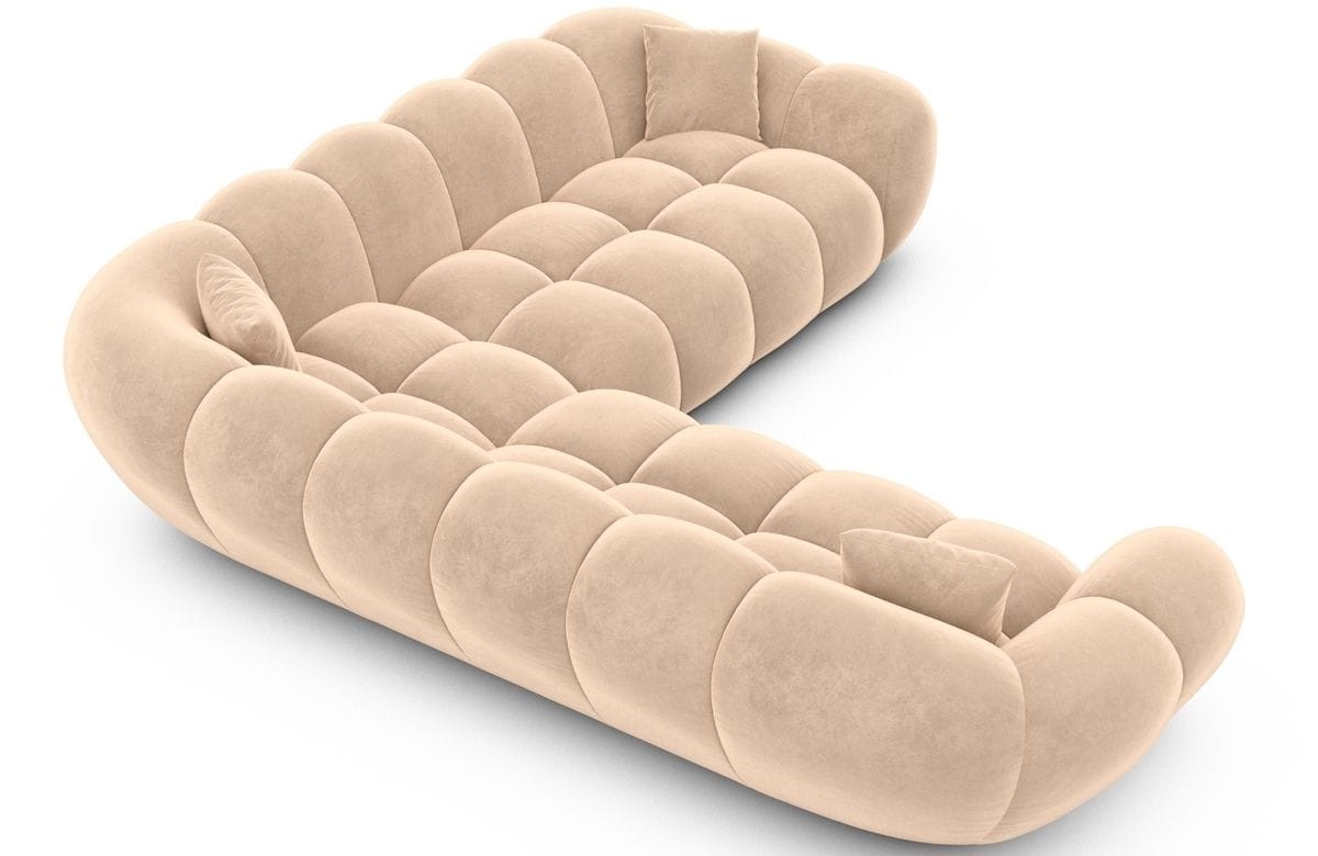 Ecksofa Maleron L Form Beige
