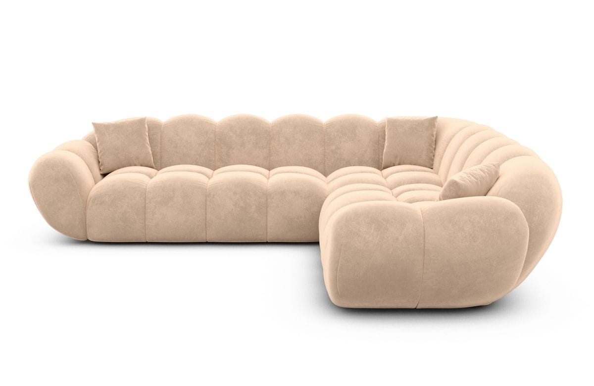 Ecksofa Maleron L Form Beige