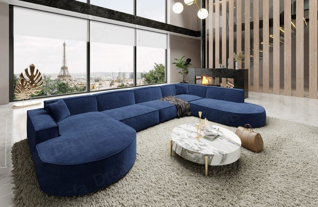 Wohnlandschaft Alegranza U-Form aus Stoff