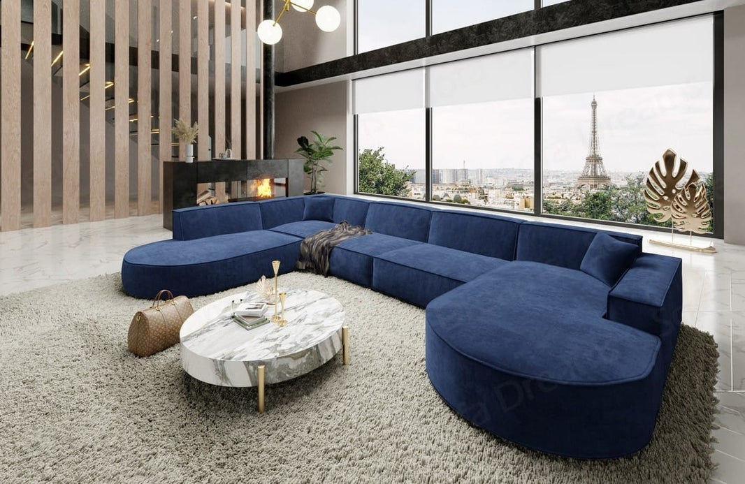 Wohnlandschaft Alegranza U-Form aus Stoff