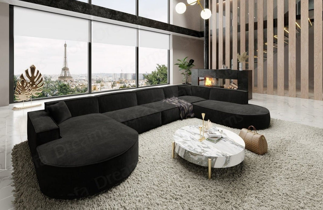 Wohnlandschaft Alegranza U-Form aus Stoff
