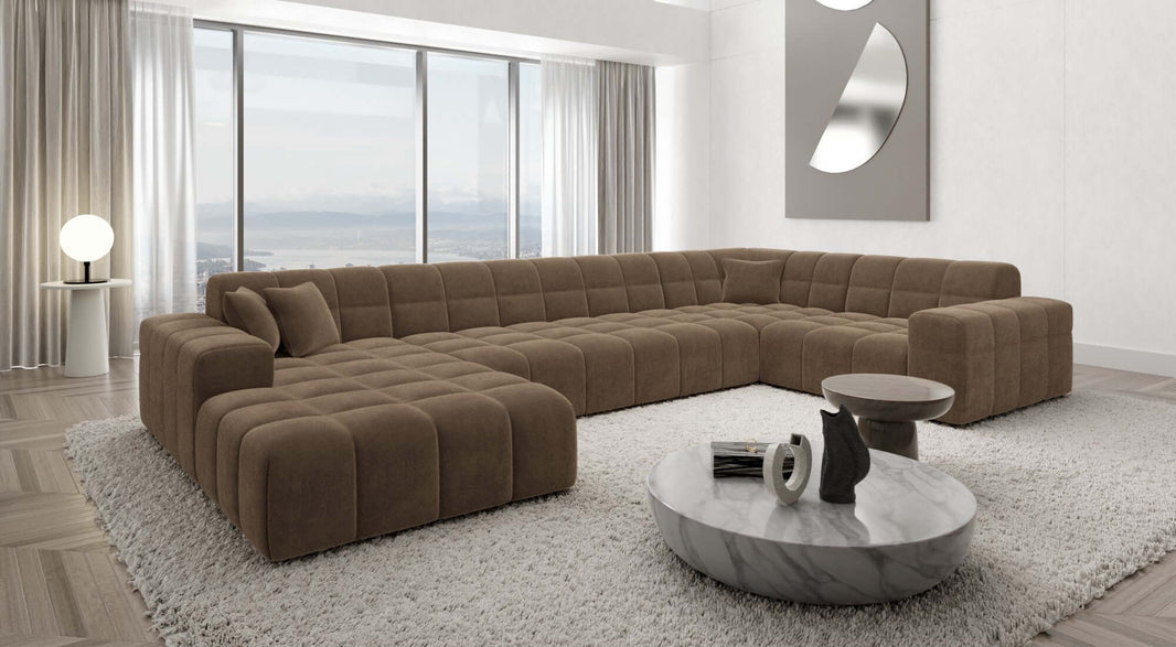Stoff Wohnlandschaft Ibiza U-Form