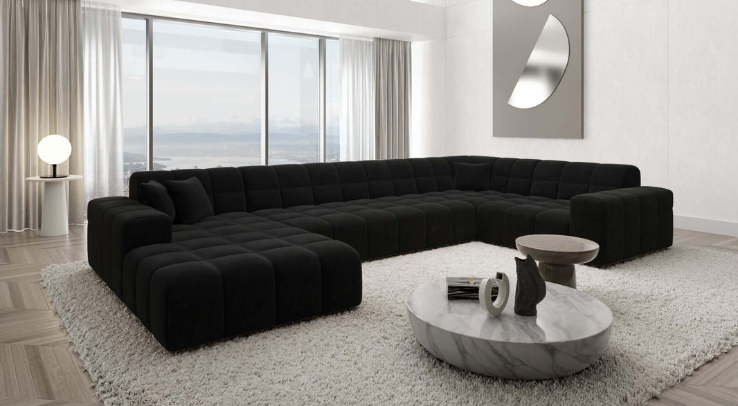 Stoff Wohnlandschaft Ibiza U-Form