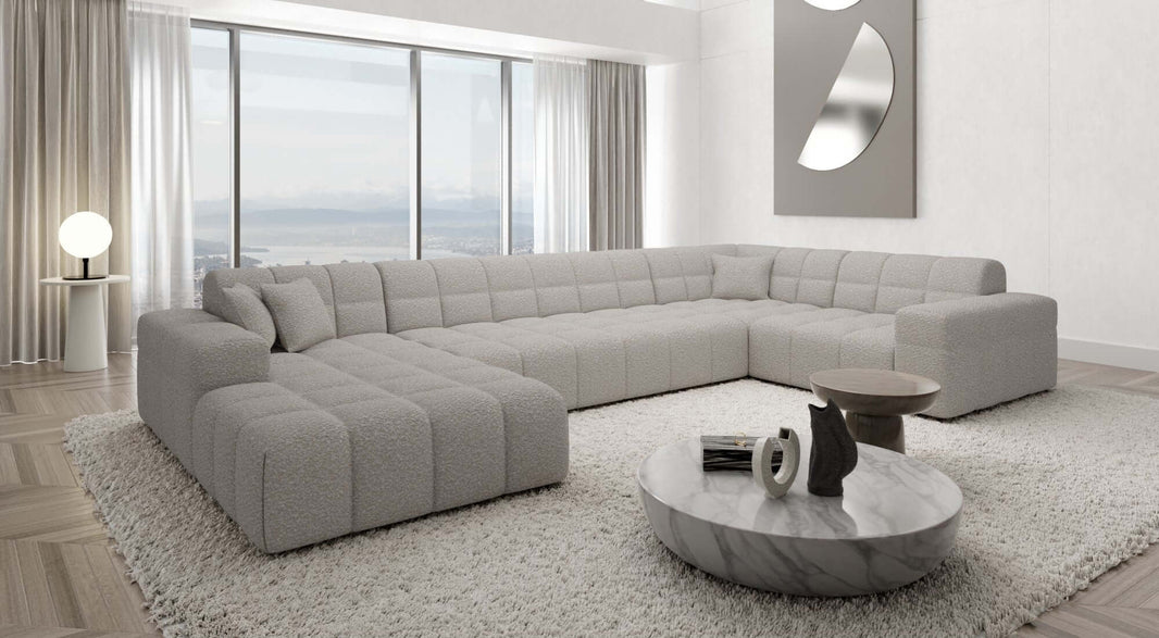 Stoff Wohnlandschaft Ibiza U-Form