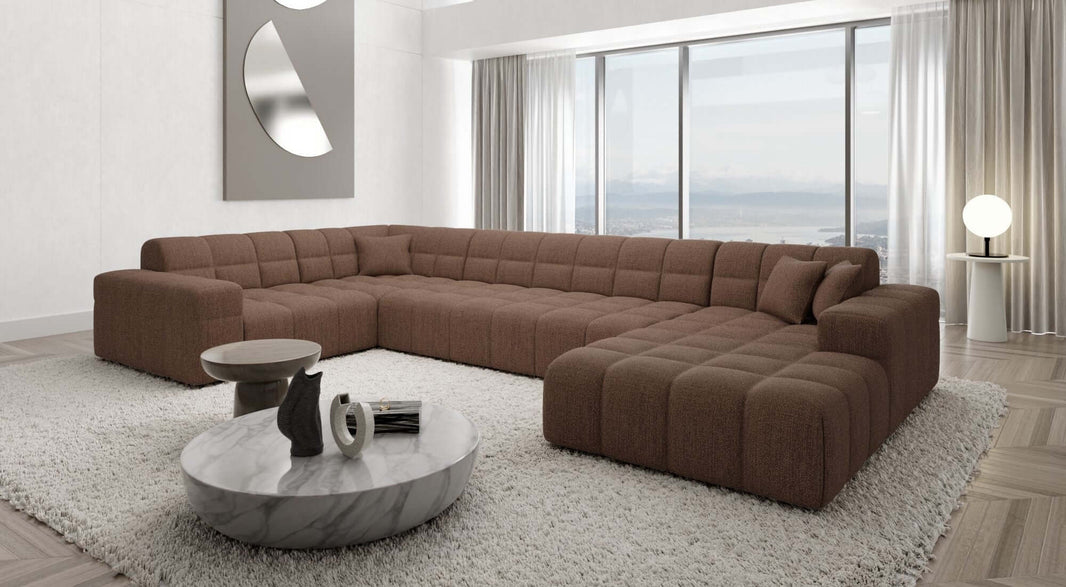 Stoff Wohnlandschaft Ibiza U-Form