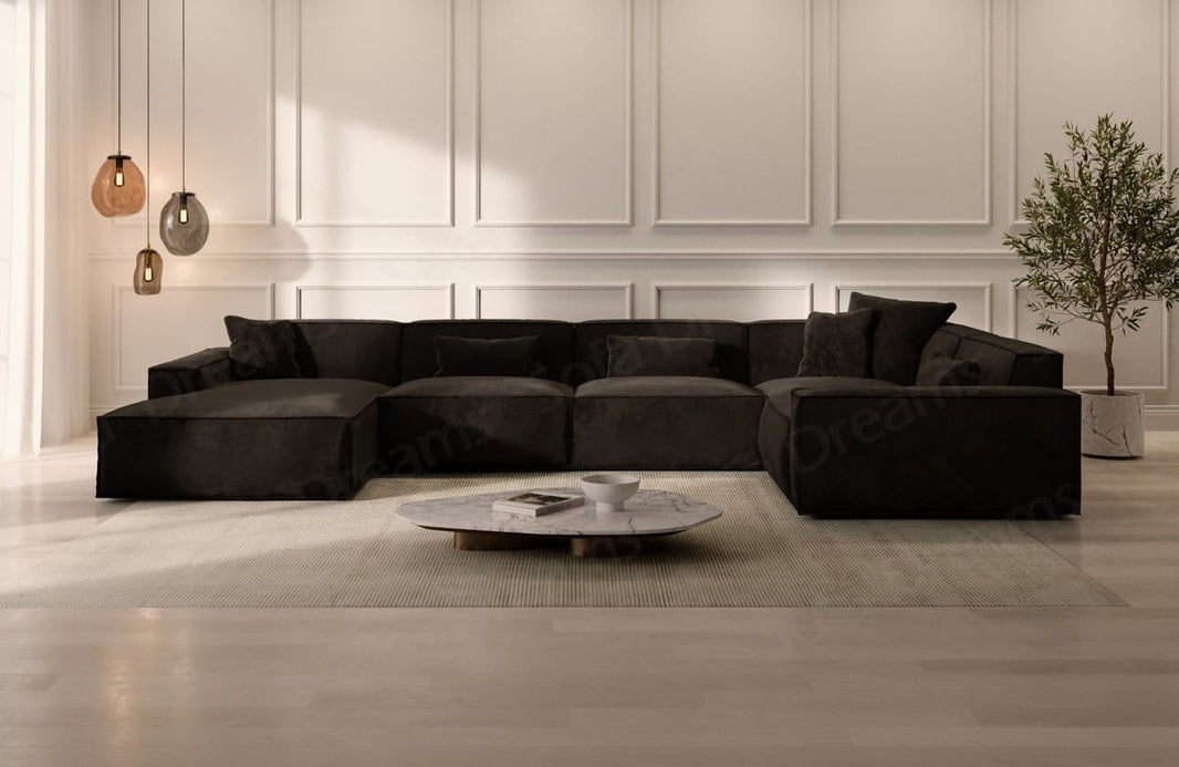 Wohnlandschaft Formenta U-Form aus Stoff