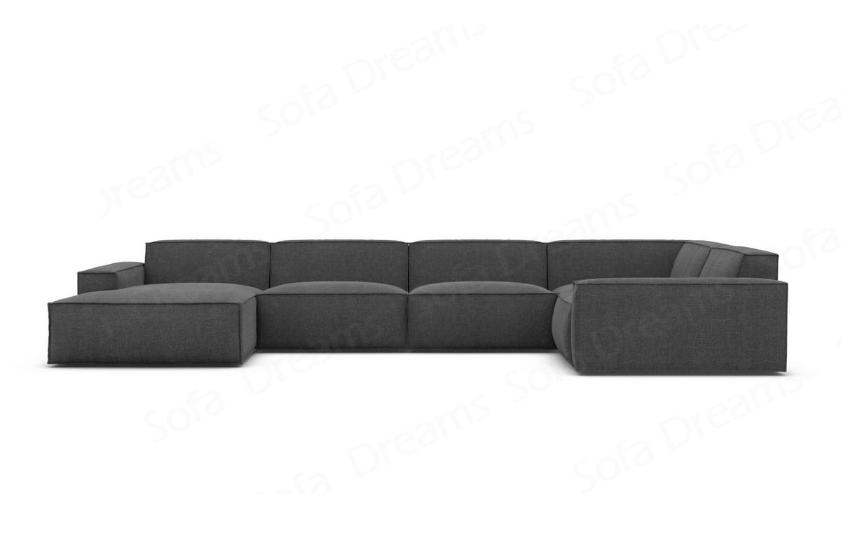 Polster Wohnlandschaft Formenta U-Form – Komfort Anthrazit