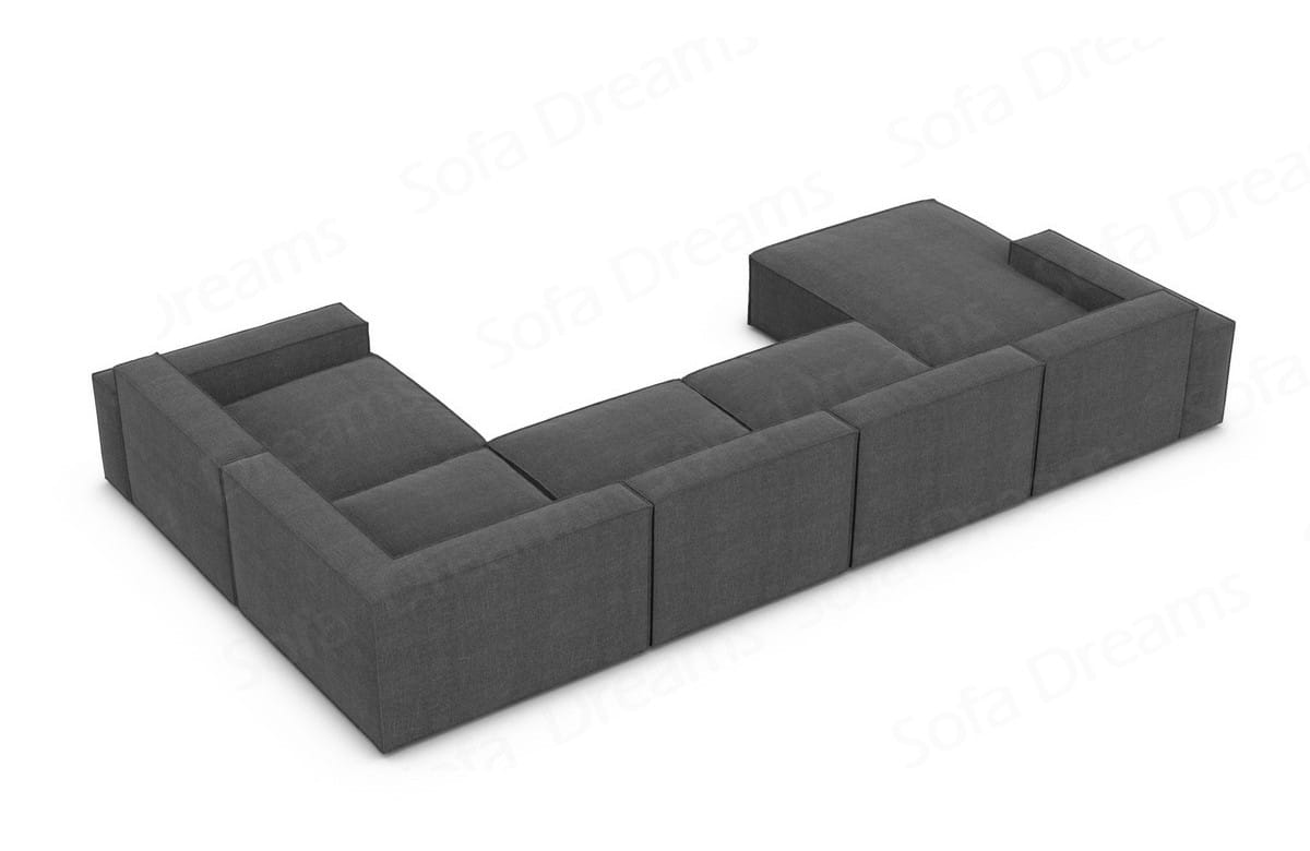Polster Wohnlandschaft Formenta U-Form – Komfort Anthrazit