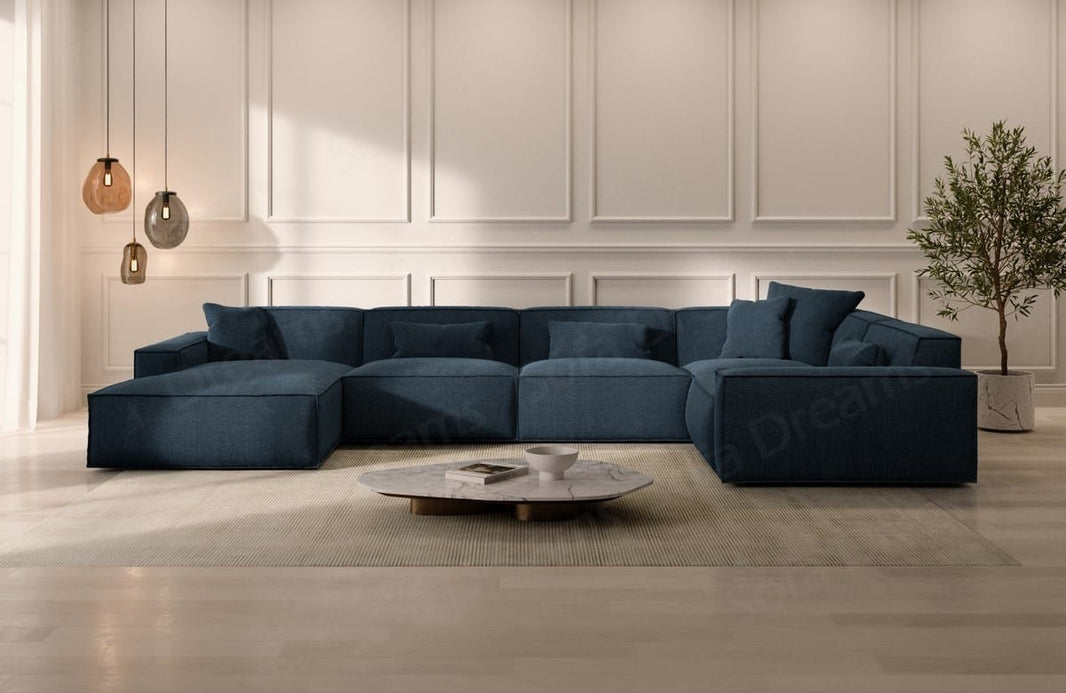 Wohnlandschaft Formenta U-Form aus Stoff
