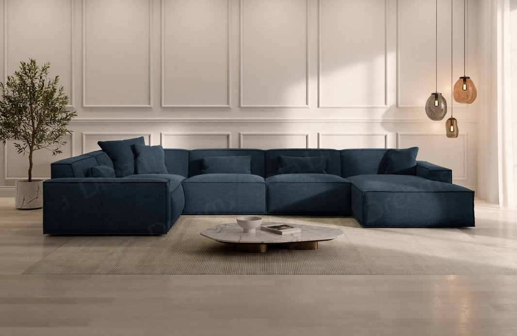Wohnlandschaft Formenta U-Form aus Stoff