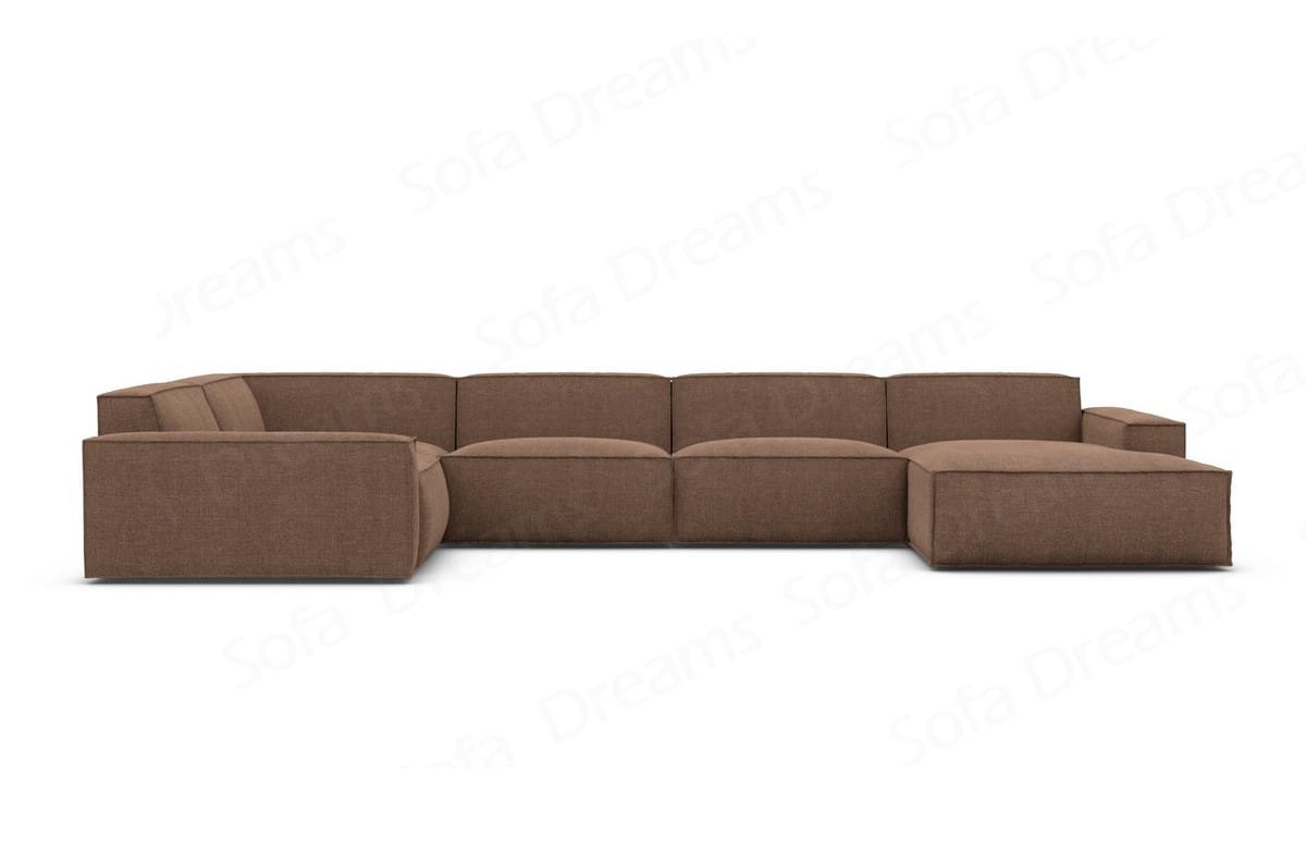 Polster Wohnlandschaft Formenta U-Form – Komfort Braun