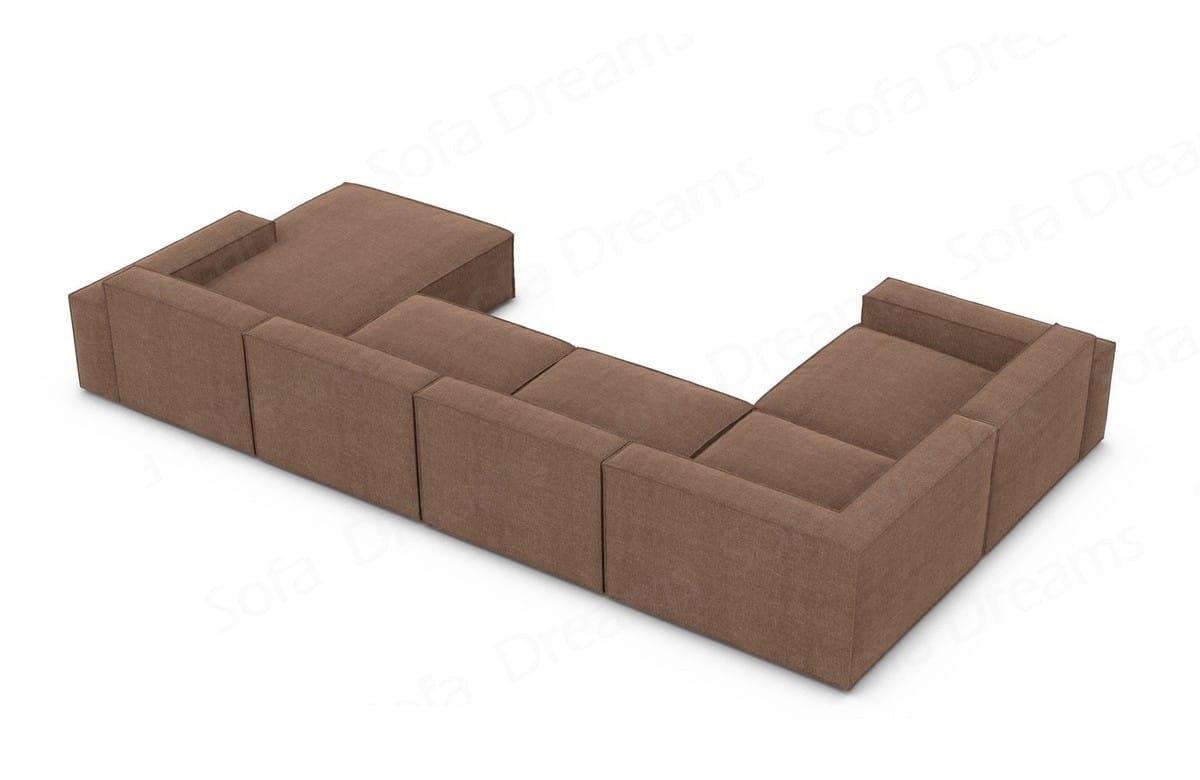 Polster Wohnlandschaft Formenta U-Form – Komfort Braun
