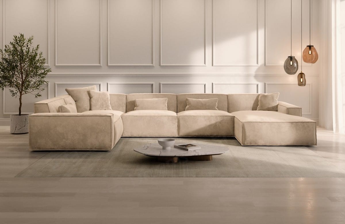 Polster Wohnlandschaft Formenta U-Form – Komfort