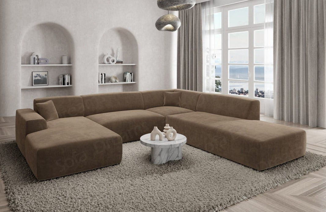 Couchlandschaft Mallorca Lounge U-Form in Stoff