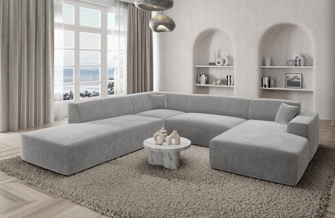 Couchlandschaft Mallorca Lounge U-Form in Stoff