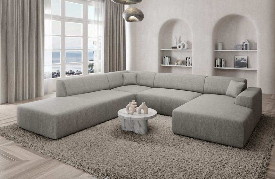 Couchlandschaft Mallorca Lounge U-Form in Stoff