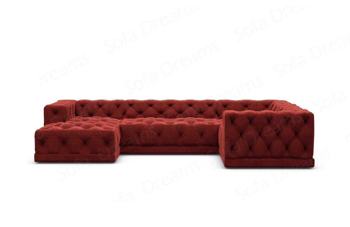 Polster Wohnlandschaft Palma – Modern & Bequem Rot