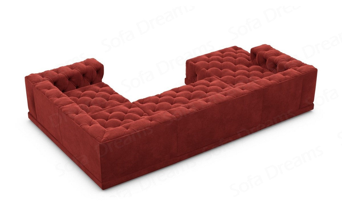 Polster Wohnlandschaft Palma – Modern & Bequem Rot