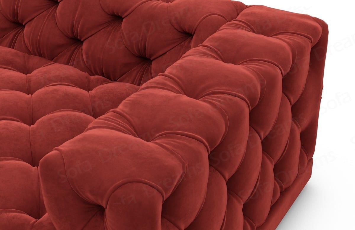 Wohnlandschaft Palma U-Form aus Stoff Rot