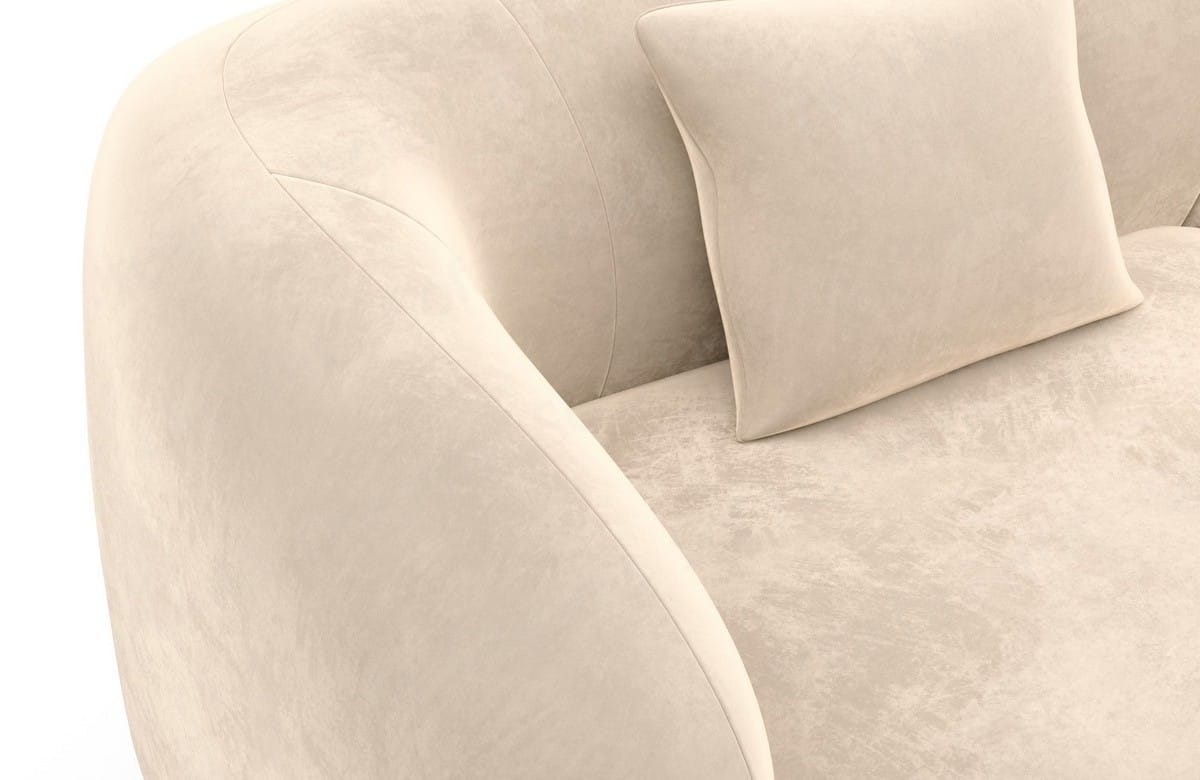 Couchlandschaft Marbella U Form in Stoff beige