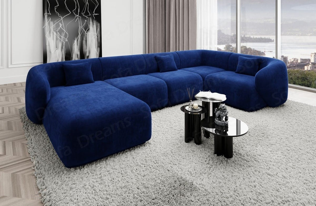 Couchlandschaft Marbella U-Form in Stoff