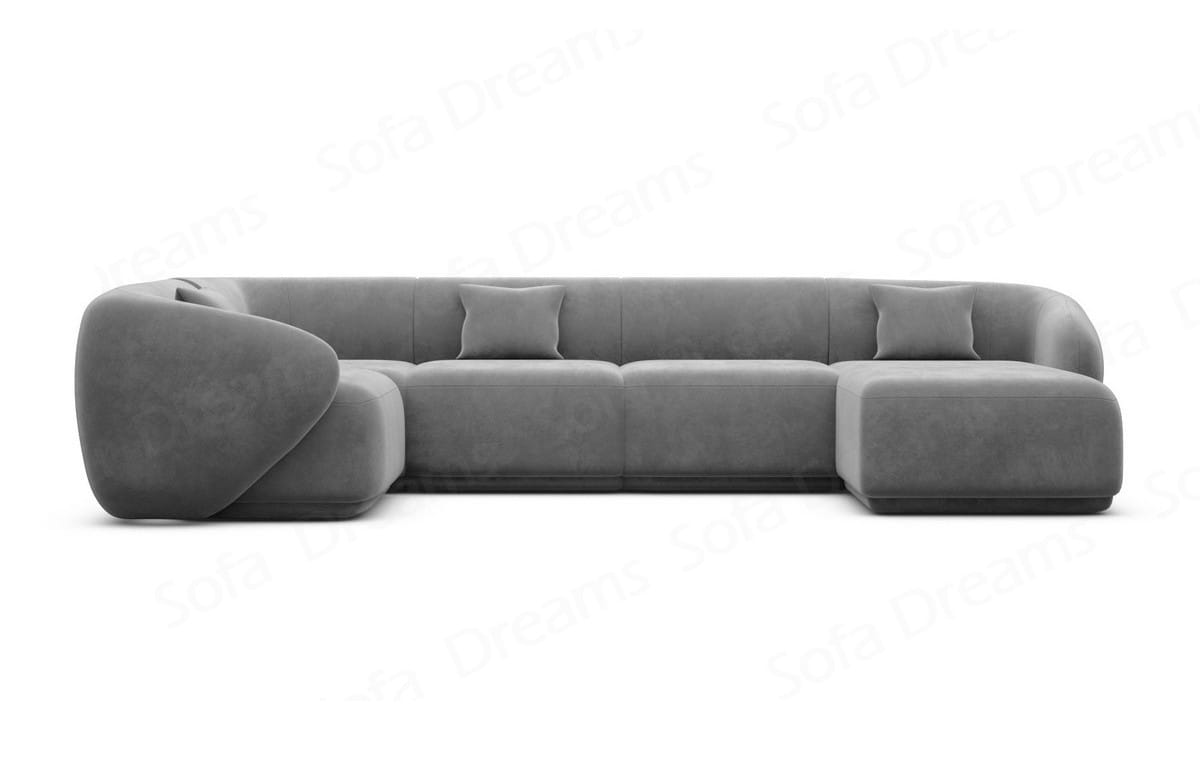 Wohnlandschaft Marbella U-Form Dunkelgrau