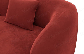 Couchlandschaft Marbella U-Form in Stoff Rot