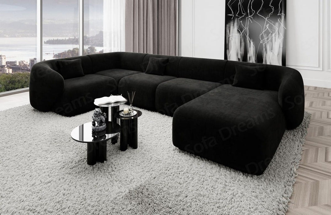 Couchlandschaft Marbella U Form in Stoff