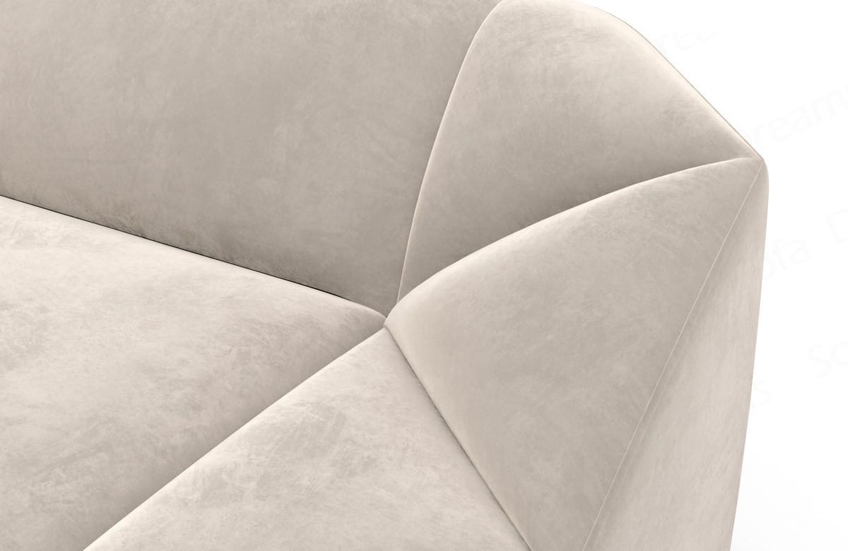 Wohnlandschaft Cabrera U-Form aus Stoff Sand