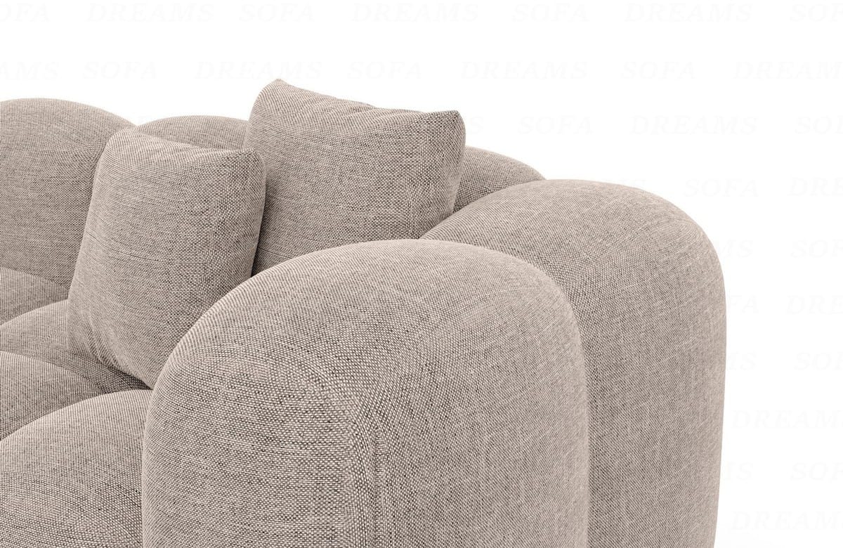 Wohnlandschaft Formentera U-Form Stoff Beige