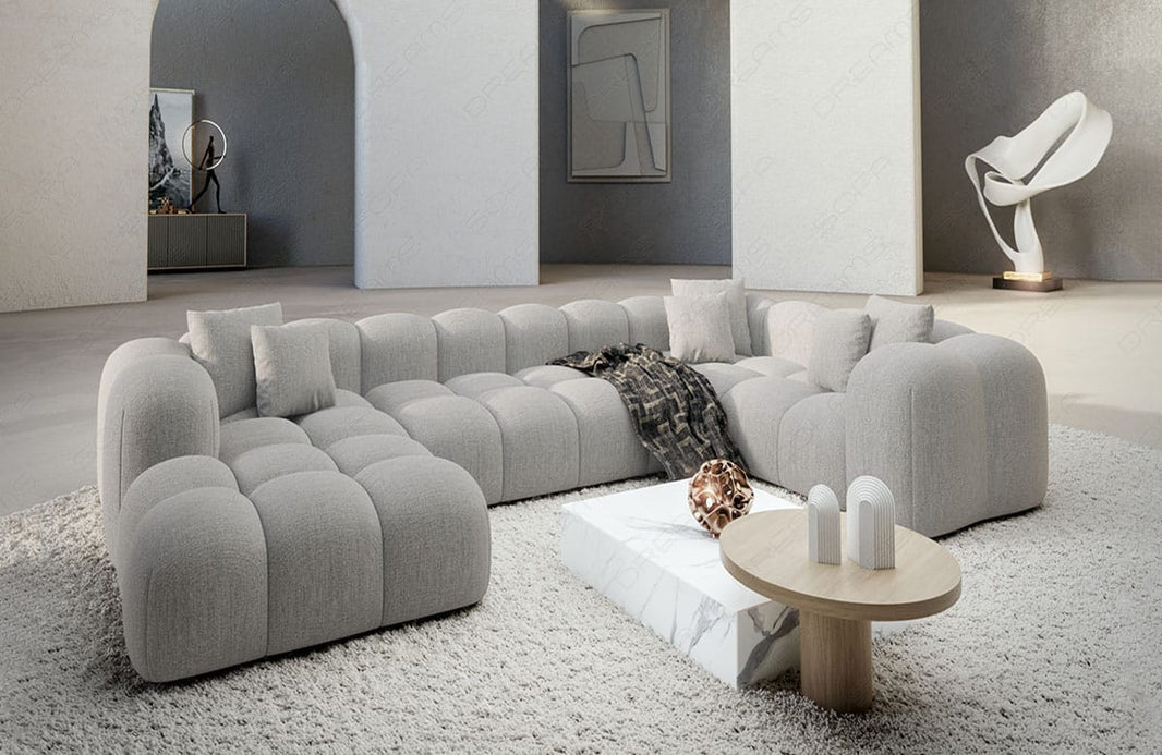 Stoff Wohnlandschaft Formentera U Form