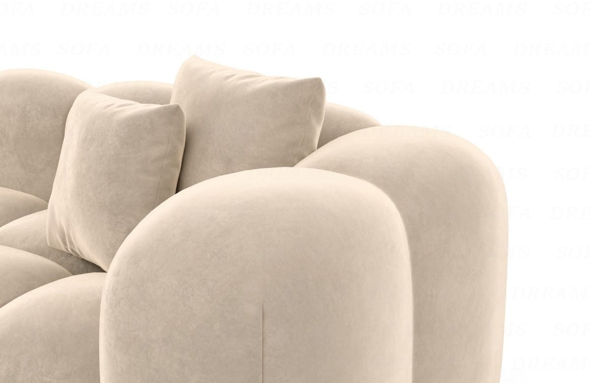 Wohnlandschaft Formentera U-Form Stoff Beige