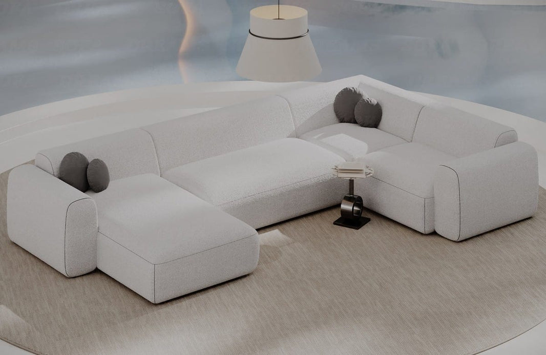 Stoff Wohnlandschaft Cortegada U-Form