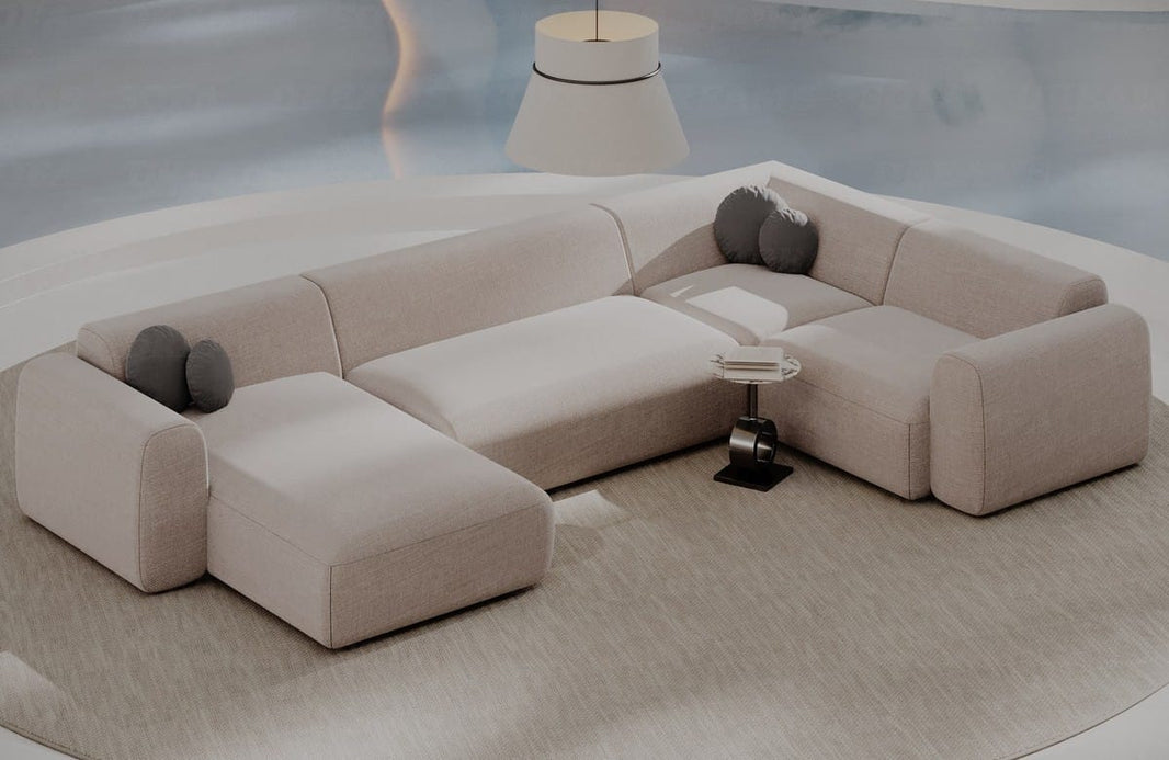 Stoff Wohnlandschaft Cortegada U-Form