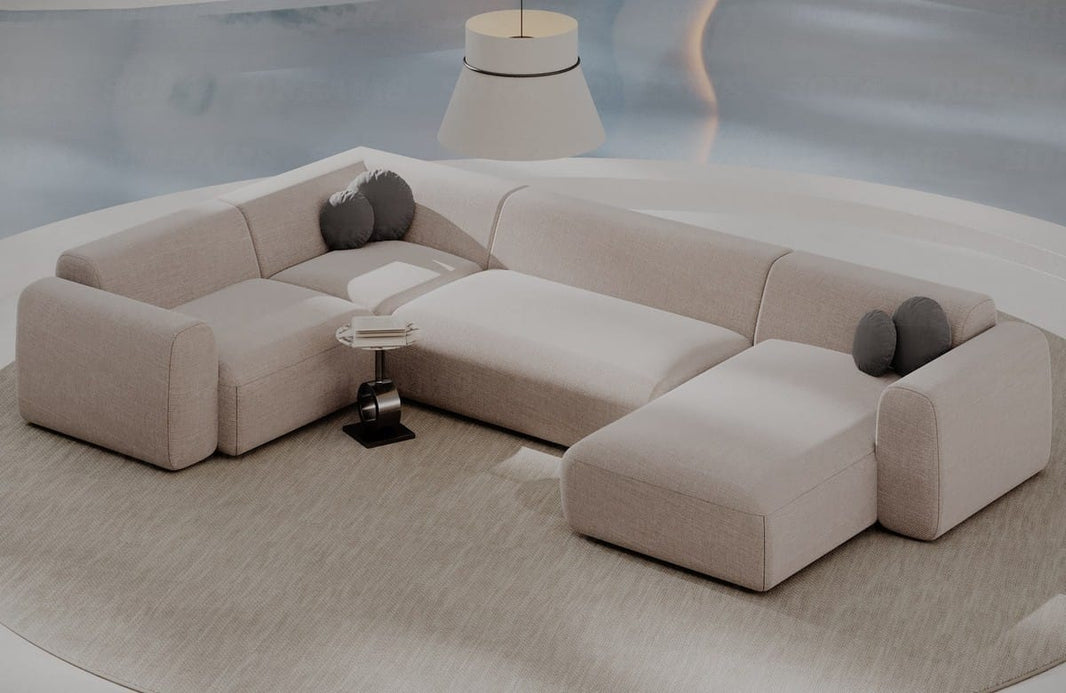 Stoff Wohnlandschaft Cortegada U-Form