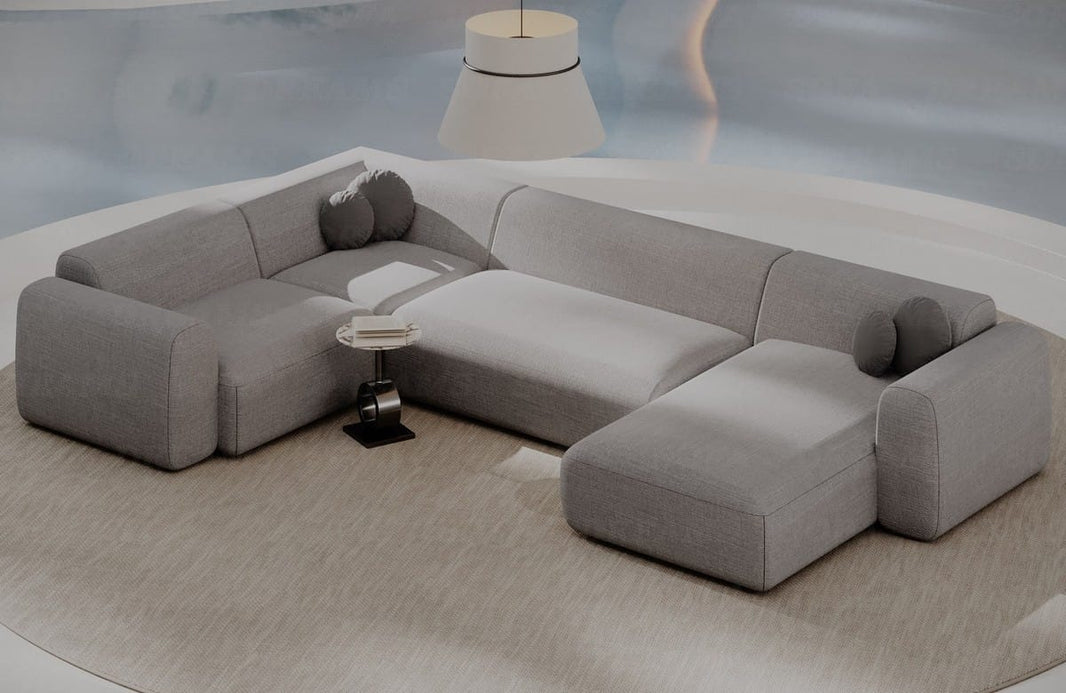 Stoff Wohnlandschaft Cortegada U-Form