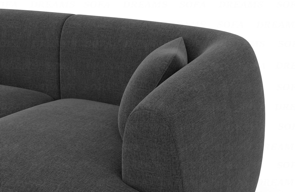 Polster Wohnlandschaft Tabarca U-Form Anthrazit