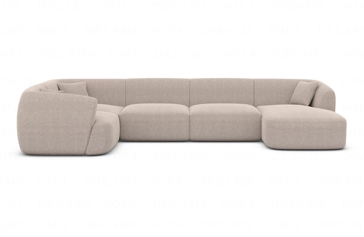 Polster Wohnlandschaft Tabarca U-Form Beige