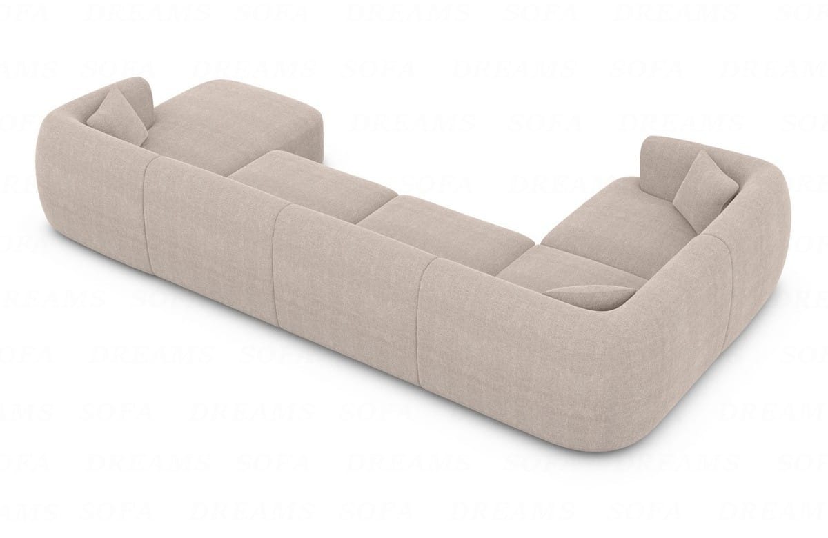 Polster Wohnlandschaft Tabarca U-Form Beige