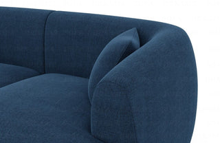 Wohnlandschaft Tabarca U-Form aus Stoff Blau