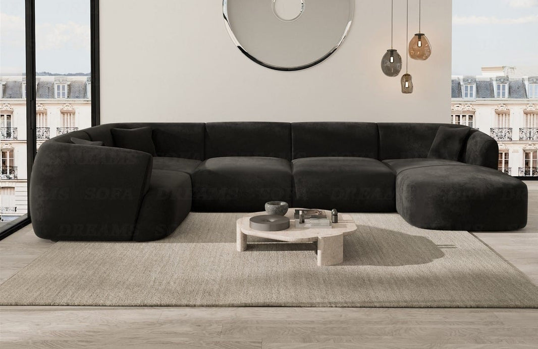 Wohnlandschaft Tabarca U-Form aus Stoff