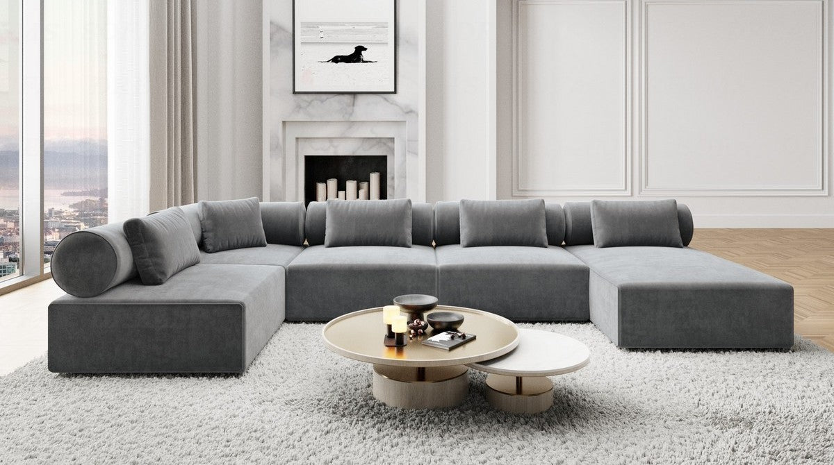 Wohnlandschaft Laguardia U-Form Stoff