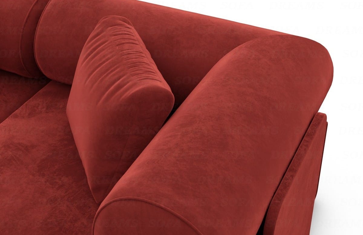 Wohnlandschaft Laguardia U-Form Stoff Rot
