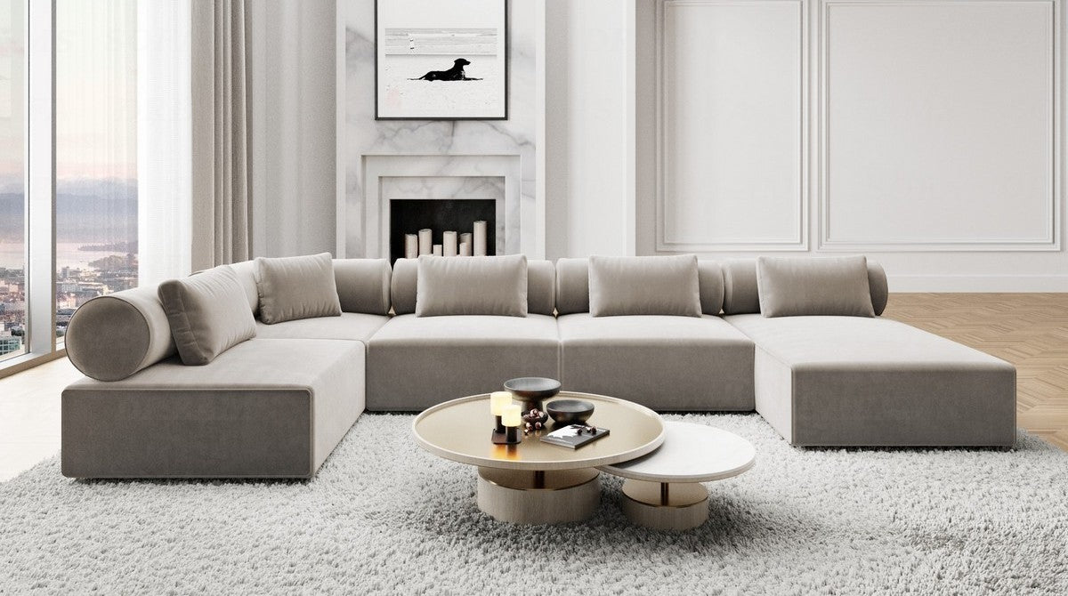 Wohnlandschaft Laguardia U-Form Stoff