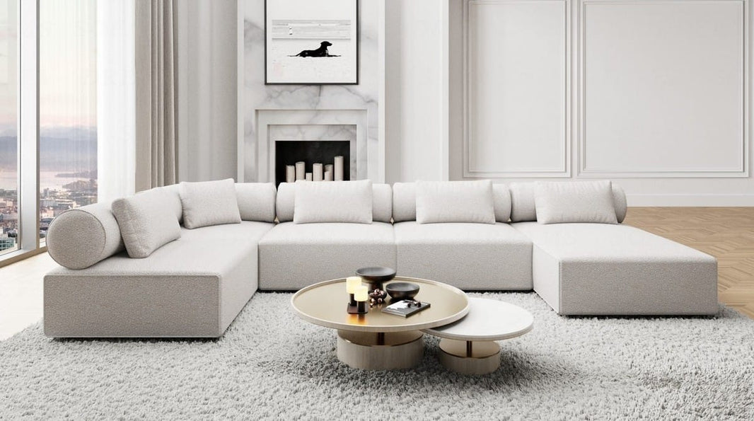 Couchlandschaft Laguardia U-Form in Stoff