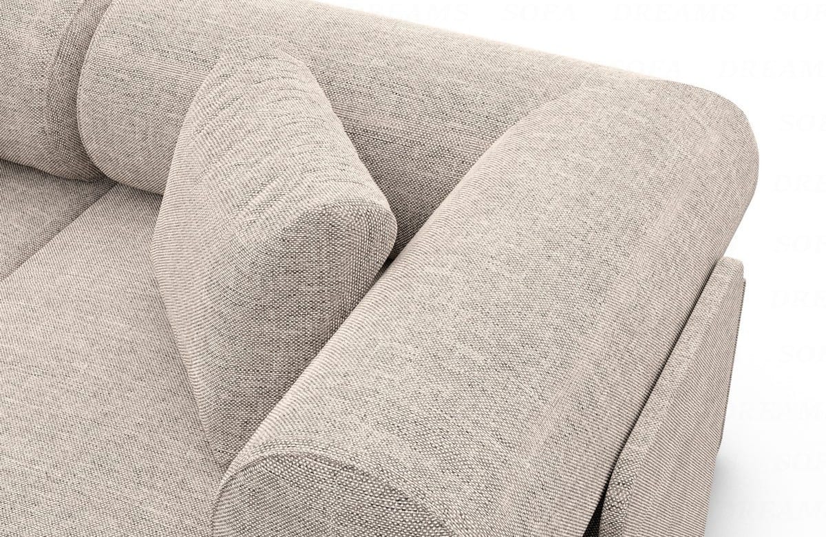 Wohnlandschaft Laguardia U-Form Stoff Beige
