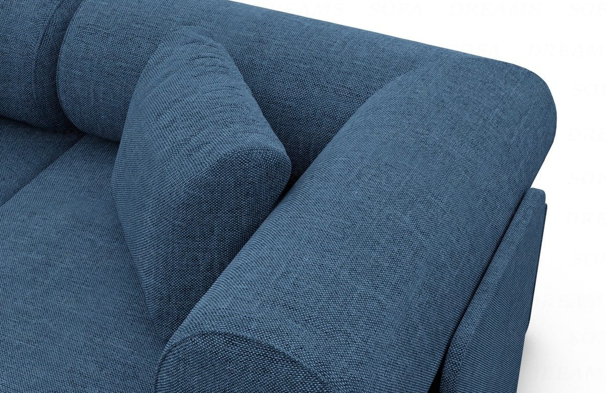 Couchlandschaft Laguardia U-Form in Stoff Blau