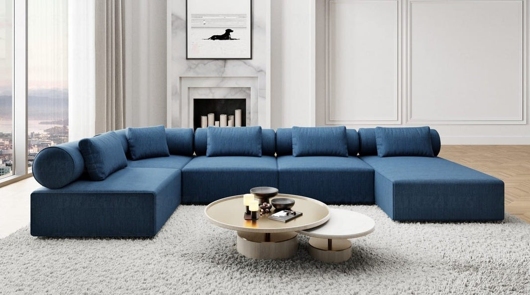 Couchlandschaft Laguardia U-Form in Stoff
